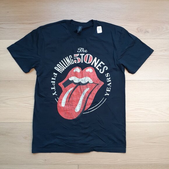 The Rolling Stones - Fifty Years - New Medium Black T-Shirt - Picture 4 of 4